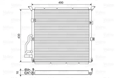 VALEO 822608 Klıma Radyatoru Bmw M40 M41 M42 M43 M44 M50 M52 E36 S54 M54 Z3 