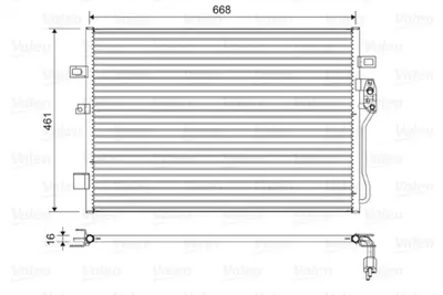 VALEO 822625 Klıma Radyatoru Dodge Journey 08> Fıat Freemont 11> Mekanık 