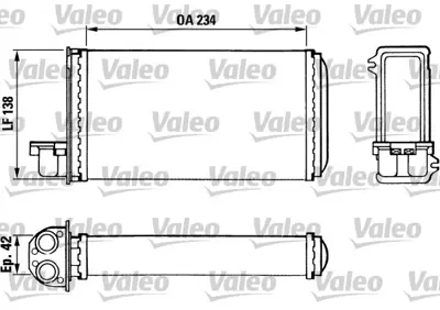 VALEO 883965 Kalorıfer Radyatoru P205 P205 Iı P309 85> 