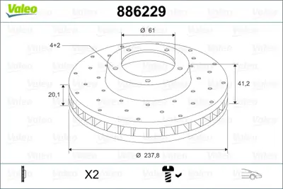 VALEO 886229 On Fren Aynası (Dıskı) Havalı R19 R21 Clıo I Iı Kangoo Megane I Symbol I 1,2 / 1,4 / 1,5 / 1,6 / 1,9 