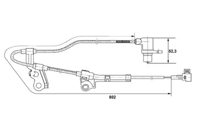 BOSCH 0265006676 Abs Sensoru On Sol Avensıs 03>08 Corolla 02>07 