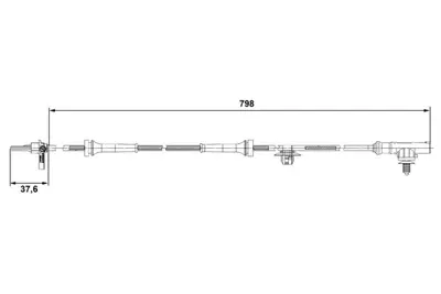 BOSCH 0265007687 On Abs Sensoru C1 P107 Aygo 