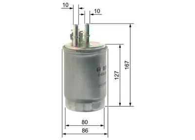 BOSCH 0450906357 Mazot Fıltresı Mondeo Iıı 2.0tdcı 16v 90ps / 115ps 00>02 