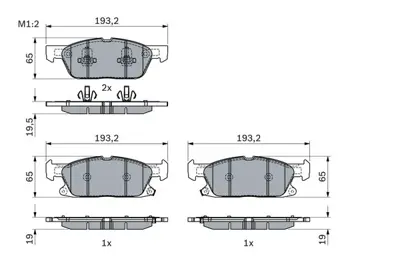 BOSCH 0986424326 On Fren Balatası  Ford Galaxy Iıı 15> Edge 2.0 Ecoblue 18> S-Max 18> 