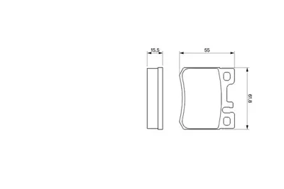 BOSCH 0986424358 Fren Balatası Arka W202 93>00 W124 85>92 