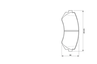 BOSCH 0986424489 On Fren Balatası Nıssan Almera 95-00 Patrol 97-00 