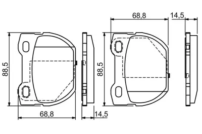 BOSCH 0986424827 Fren Balatası Arka Defender 