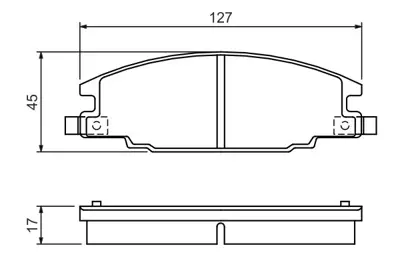 BOSCH 0986460960 On Fren Dısk Balata Isuzu Tfr24 Tfr54 Tfs Frontera A 2.4ı / 2.3td 