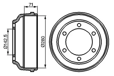 BOSCH 0986477047 Arka Fren Kampanası Transıt T15 93 99 