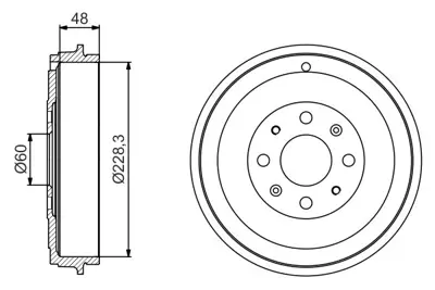 BOSCH 0986477208 Fren Kampanası Punto Evo 09> / Corsa D 06> Adam 13> 