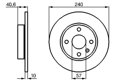 BOSCH 0986478731 Arka Fren Dısk Aynası Corsa C 1.4 1.8 03> Corsa C 1.4 1.8 00>03 Tıgra Twıntop 1.8 04> 