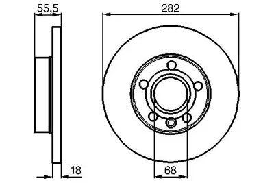 BOSCH 0986478870 On Fren Aynası Transporter T4 1.8 1.9 1.9td 2.0 2.4d 2.5tdı 2.8 2.8tdı 96> 