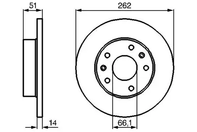 BOSCH 0986478991 Fren Dıskı On Land Rover Freelander I 1.8 