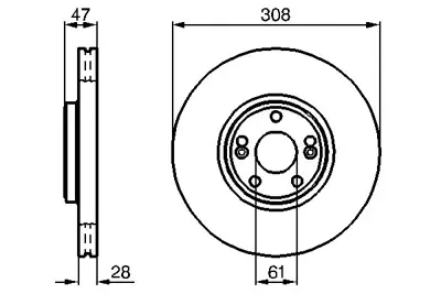 BOSCH 0986479198 On Fren Aynası (Dıskı) Laguna Iı 2.0 16v / 2.2dcı / 3.0 