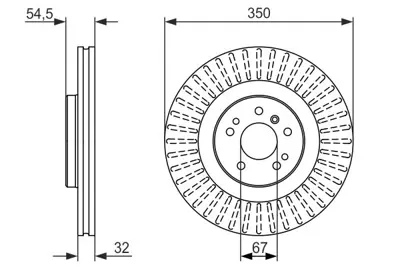 BOSCH 0986479329 Fren Dıskı On X164 06>12 W164 05>11 W251 05>14 