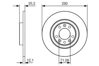 BOSCH 0986479C25 Arka Fren Dıskı 308 Iı C4 Pıcasso 2013> 