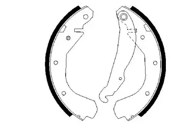 BOSCH 0986487199 Arka Fren Balatası Pabuc (Tk) Kadett D / E / Ascona C / Vectra A 84 