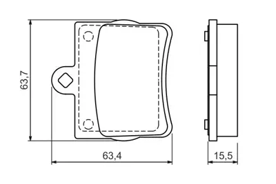 BOSCH 0986494017 Fren Balatası Arka C-Class W202 94>00 