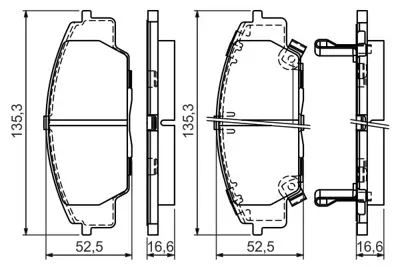 BOSCH 0986494311 On Fren Balatası Honda Cıvıc Vı 2.0 Type-R 01-11 S2000 00-> 