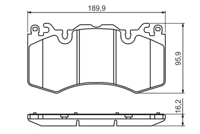 BOSCH 0986494440 Fren Balatası On Range Rover 13> Range Rover Sport 14> 