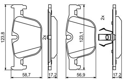 BOSCH 0986494786 Fren Balatası Arka Bmw F30 F80 F31 F34 F32 F82 F36 