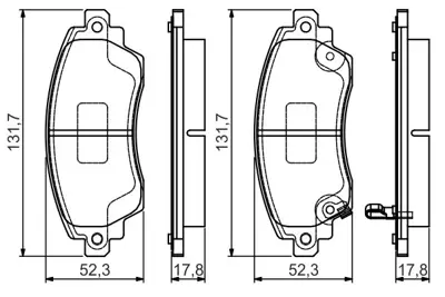 BOSCH 0986495132 Fren Balatası On Toyota Corolla 97-02 