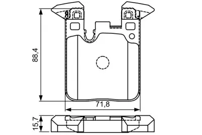 BOSCH 0986495335 Arka Fren Balatası Bmw F30 F20 F22 F87 F23 F32 F82 M Spor 