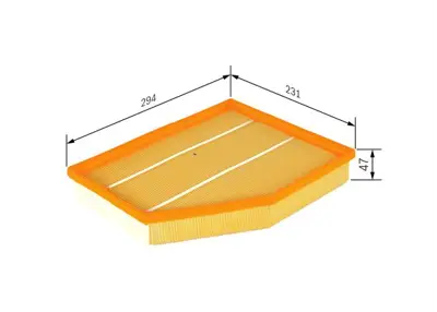 BOSCH 1457433094 Hava Fıltresı Bmw M54 E60 E63 E64  