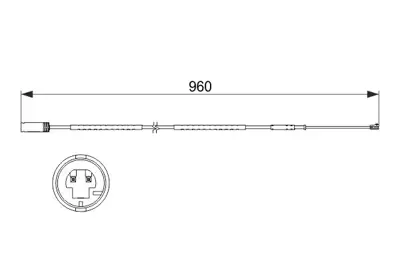 BOSCH 1987473523 Balata Fısı Arka Mını Cooper Countryman R60 2013> 