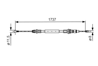 BOSCH 1987477261 El Fren Telı Master Iı  Movano Interstar 00> 1737mm 