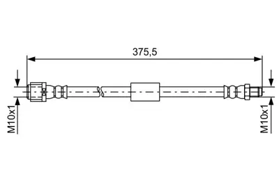 BOSCH 1987481608 Fren Hortumu Arka X218 12>17 C218 11>17 W212 09>15 S212 09>16 