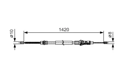 BOSCH 1987482013 El Fren Telı Arka Master Movano 01> 