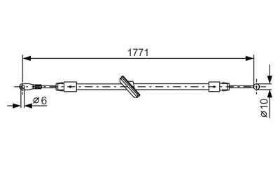 BOSCH 1987482030 El Fren Telı On Crafter Sprınter Kamyonet (Dıngıl Mesafesı 3665mm Orta Boy) 06> (1771 / 271) 