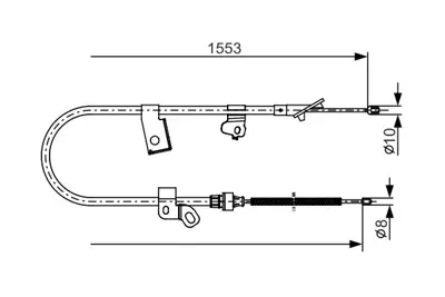 BOSCH 1987482156 El Fren Telı Arka Sag Yarıs (F) 02> 