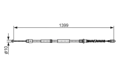 BOSCH 1987482539 El Fren Telı Arka Sag / Sol Crafter Sprınter (5 Ton) 09> (1401 / 1061) 