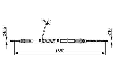 BOSCH 1987482712 El Fren Telı Sol Arka Transıt V184 (1987482035) 