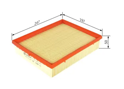 BOSCH F026400267 Hava Fıltresı Laguna Iıı Latıtude 1.6 / 2.0 16v 