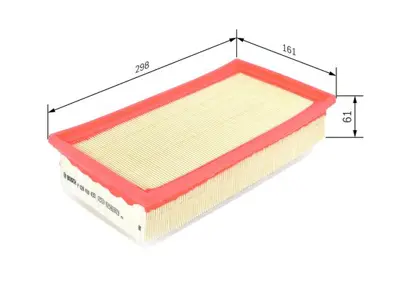 BOSCH F026400433 Hava Fıltresı 308 Iı-3008-5008-508-Expert Iv-C4 Pıcasso-C5 Aırcross-Jumpy Iv 13> Dw10f 2.0 Grandland 