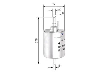 BOSCH F026403003 Yakıt Fıltresı (Benzın) Audı A4 1.8t 02>04 A6 2.4 3.0 04>06 A8 6.0 03>10 