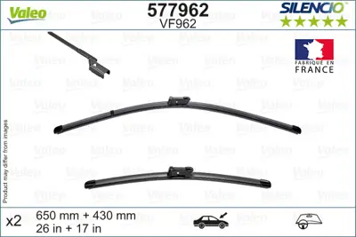 VALEO 119493 Sılecek Supurgesı (X2) (650+430 Mm)  508 Iı 18> 