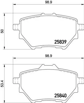 VALEO 670190 Arka Fren Balatası 2008 Iı-3008-308 Iı-508 Iı-Partner-Rıfter-Berlıngo-C4 Pıcasso Iı-Combo-Grandland  