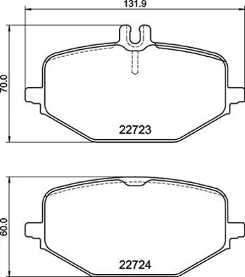 VALEO 670370 Fren Balatası Arka Gle-Class V167 18> G-Class W463 18> 