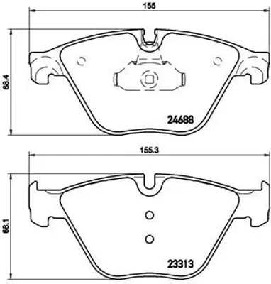 VALEO 670382 On Fren Balatası Bmw F10 F11 F12 F13 F06 530 