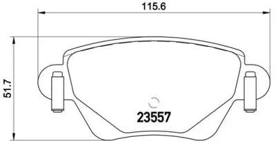 VALEO 670434 Arka Fren Balatası Mondeo Iıı 00>04 Jaguar X Type S Type Xj Type 03>09 