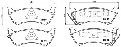 VALEO 670443 Fren Balatası Arka Ml-Class W163 98>05 