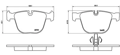 VALEO 671127 Fren Balatası Arka Bmw F07 F01 F02 F03 F04 