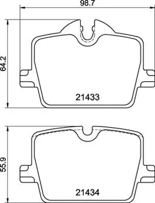 VALEO 671172 Fren Balatası Arka Bmw G20 G22 Toyota Supra (Db_) 3.0-2.0 19> 