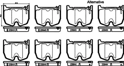 VALEO 671249 Fren Balatası On C219 Cls 55 Amg 05>10 W211 E55 Amg 02>08 W220 S65 Amg 01>05 