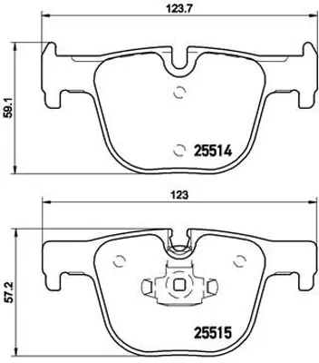 VALEO 671319 Fren Balatası Arka Bmw F30 F80 F31 F34 F32 F82 F36 