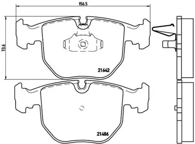 VALEO 671412 Fren Balatası On Bmw E39 E38  X3 E83  X5 E53 